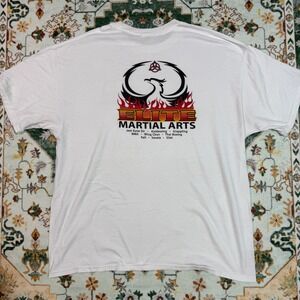 Elite Martial Arts T-Shirt Hanes‎ Heavyweight White Adult 2XL Graphic Tee